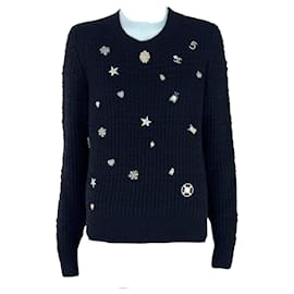 Chanel-New Lucky Charms Cashmere Jumper-Black