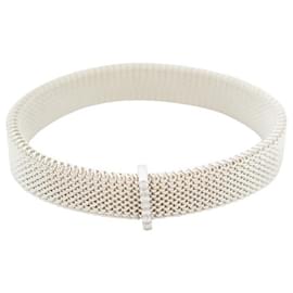 Mauboussin-NEW BRACELET MAUBOUSSIN ME NEITHER 14.5CM WHITE STEEL & GOLD DIAMOND STRAP-Silvery