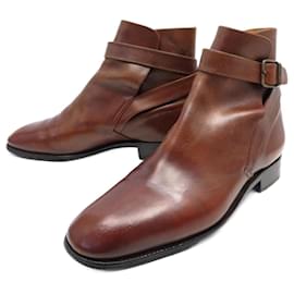 JM Weston-JM WESTON JODHPUR SHOES 722 Boots 9D 43 BROWN LEATHER BOOTS SHOES-Brown