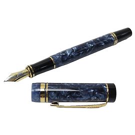 Autre Marque NEUER PARKER DUOFOLD CENTENNIAL FÜLLFEDERHALTER 90 SAPHIR-MARMOR-MARMOR-BRUNNENSTIFT Marineblau