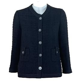 Chanel-New Iconic SEOUL Black Tweed Jacket-Black