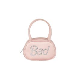 Borsa Amina Muaddi SuperAmini Bad Satin Rosa