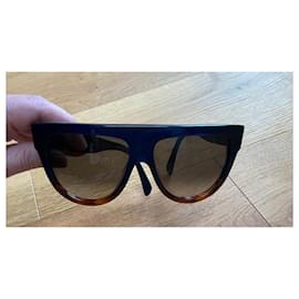 Céline-Óculos de sol grandes da Céline-Azul marinho