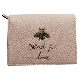 Gucci Pink Lambskin Wallet Pink