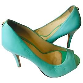 Autre Marque-Open toe pumps CosmoParis-Turquoise