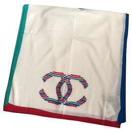 Sciarpa Chanel in misto cashmere multicolore 200x55cm Multicolore