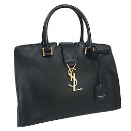Yves Saint Laurent Cabas Chyc Leder Handtasche 424868 Schwarz