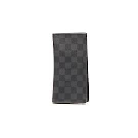 Louis Vuitton-Damier Graphite Brazza Wallet-Black