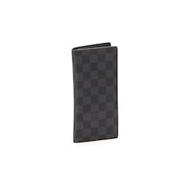 Louis Vuitton-Damier Graphite Brazza Wallet-Black