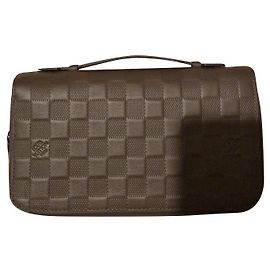 Louis Vuitton Zippy xl checkerboard Grey