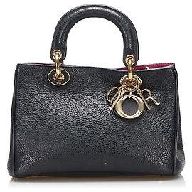 Dior Schwarze Diorissimo-Tasche Schwarz