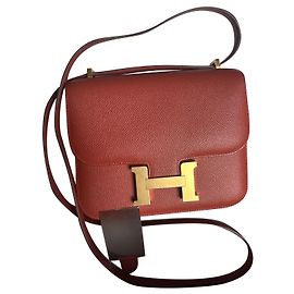 Hermès Nova Constança 18 Com espelho Bordeaux