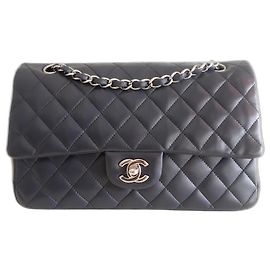 Borsa media Chanel Classic Blu navy