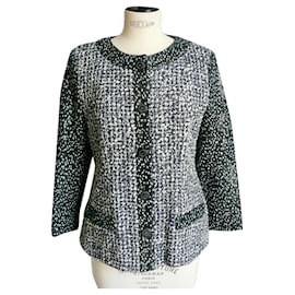 Chanel-CHANEL Iridescent Tweed jacket NEW WITH T LABEL40-Light green
