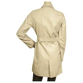 Burberry-Burberry Ice Grey Impermeable ligero Trench Jacket Coat sz XS 158cm 14años niña-Gris