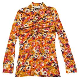 Blusa Msgm de Viscosa Multicolor Multicolor
