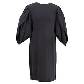 Stella Mc Cartney Abito Stella McCartney di colore nero con maniche raglan a tulipano Nero