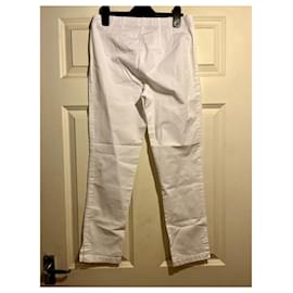 Marc Cain-calças brancas finas-Branco