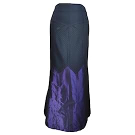 Saia Maxi Roxa Etro de Seda e Lã Roxo