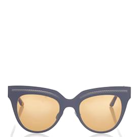 Bottega Veneta-Gafas de sol ojo de gato tintadas BV0029S-Castaño