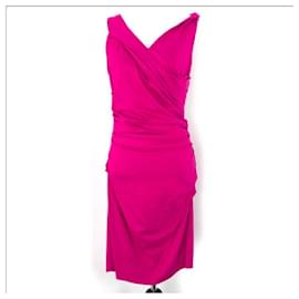 Diane Von Furstenberg-DvF Bentley ärmelloses Kleid in Rosa-Pink