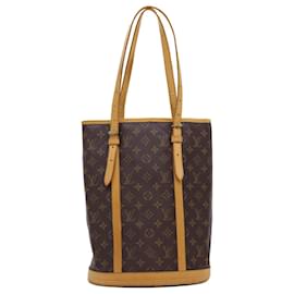 Louis Vuitton-LOUIS VUITTON Monogram Bucket GM Shoulder Bag M42236 LV Auth 40523-Monogram