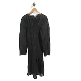Totême-TOTEME Robes T.International S Lin-Noir