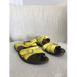 Marni-MARNI  Sandals T.EU 37 Leather-Yellow