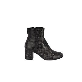 Zadig & Voltaire Snakeskin Ankle Boots Grey Dark red