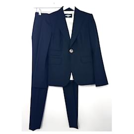 Dsquared2-Dsquared2 Navy Power Suit-Navy blue