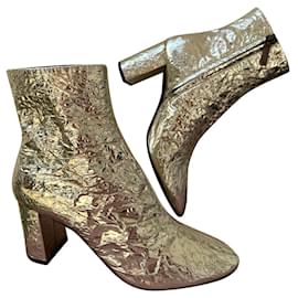 Saint Laurent-Ankle Boots-Golden