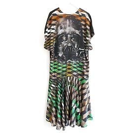 Preen By Thornton Bregazzi Robe en soie Preen Star Wars Noir Vert