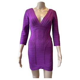 Herve Leger-Dresses-Purple