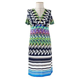 Autre Marque Vestido Ana Alcazar de Viscose e Elastano Multicor