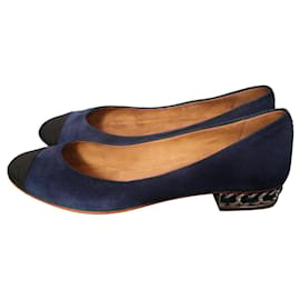 Chanel-Zapatillas de ballet-Azul marino