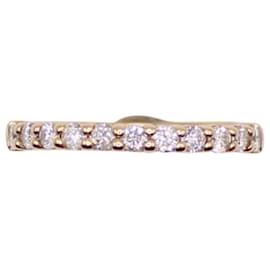 Autre Marque-Allianz mit halber Drehung 11 Diamanten in Gelbgold gefasst 18 Karat-Gold hardware