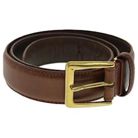 Christian Dior-Christian Dior Belt Leather 36.2"" Brown Auth ti1042-Brown