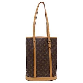 Louis Vuitton-LOUIS VUITTON Monogram Bucket GM Shoulder Bag M42236 LV Auth 40520-Monogram