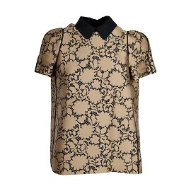 Louis Vuitton Top Estampado com Gola Multicor
