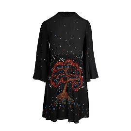 Vestido estampado de seda Valentino Multicolor