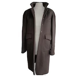 Fendi-Coats, Outerwear-Dark brown