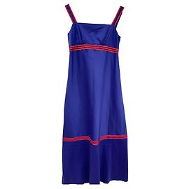 Autre Marque Vestido Stefanel de algodón azul Azul