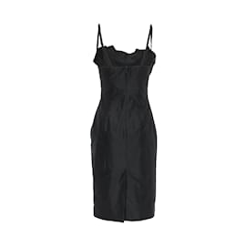 Vivienne Westwood-Vivienne Westwood Black Dress with Front Pleats-Black