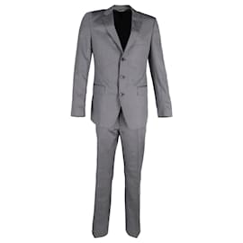 Dolce & Gabbana-Dolce & Gabbana Single-Breasted Suit in Grey Silk-Grey