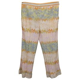 Culotte Missoni Zig Zag en Rayonne Multicolore Pêche