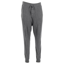 Tom Ford-Pantalones de chándal de ajuste relajado con cordón ajustable en algodón gris de Tom Ford-Gris