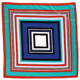 Diane Von Furstenberg Square Scarf in Multicolor Silk Multiple colors