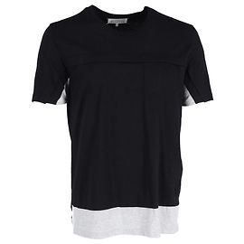 Maison Martin Margiela T-shirt bicolore Maison Margiela in cotone nero Nero