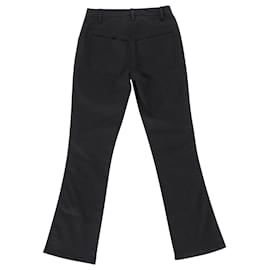Prada-Pantalones de pernera recta Prada en algodón negro-Negro