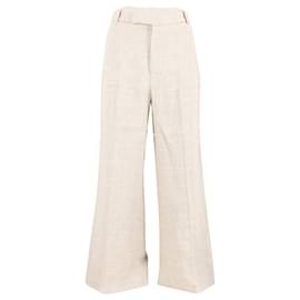Polo Ralph Lauren-Pantaloni Polo Ralph Lauren a gamba dritta in lana beige-Beige
